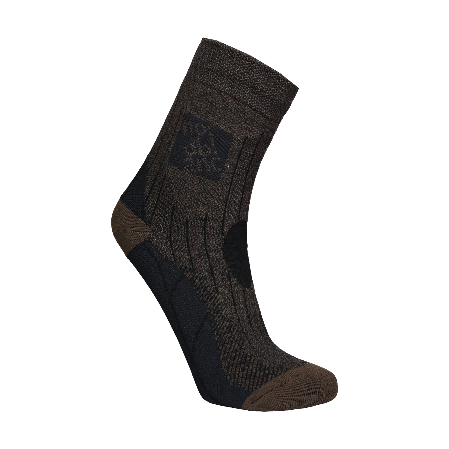 Kompressions- Sportsocken - STARCH braun