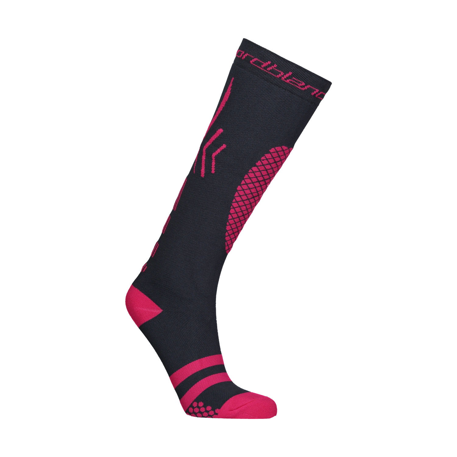 Compression ski socks - FEUD pink