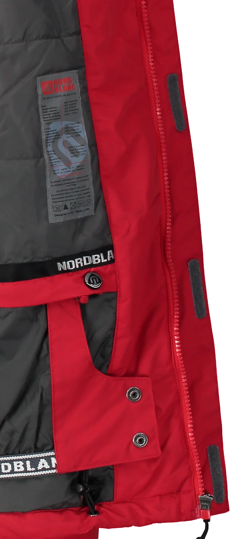 Ski jacket men's - CALIBER red-4