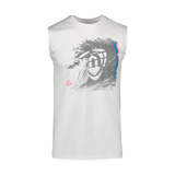 Cotton tank top men's - AMPED white