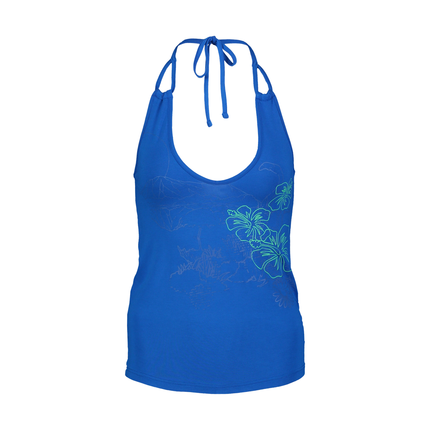 Elastic tank top women's - HAWAII blue-1
