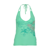 Elastic tank top women's - HAWAII green
