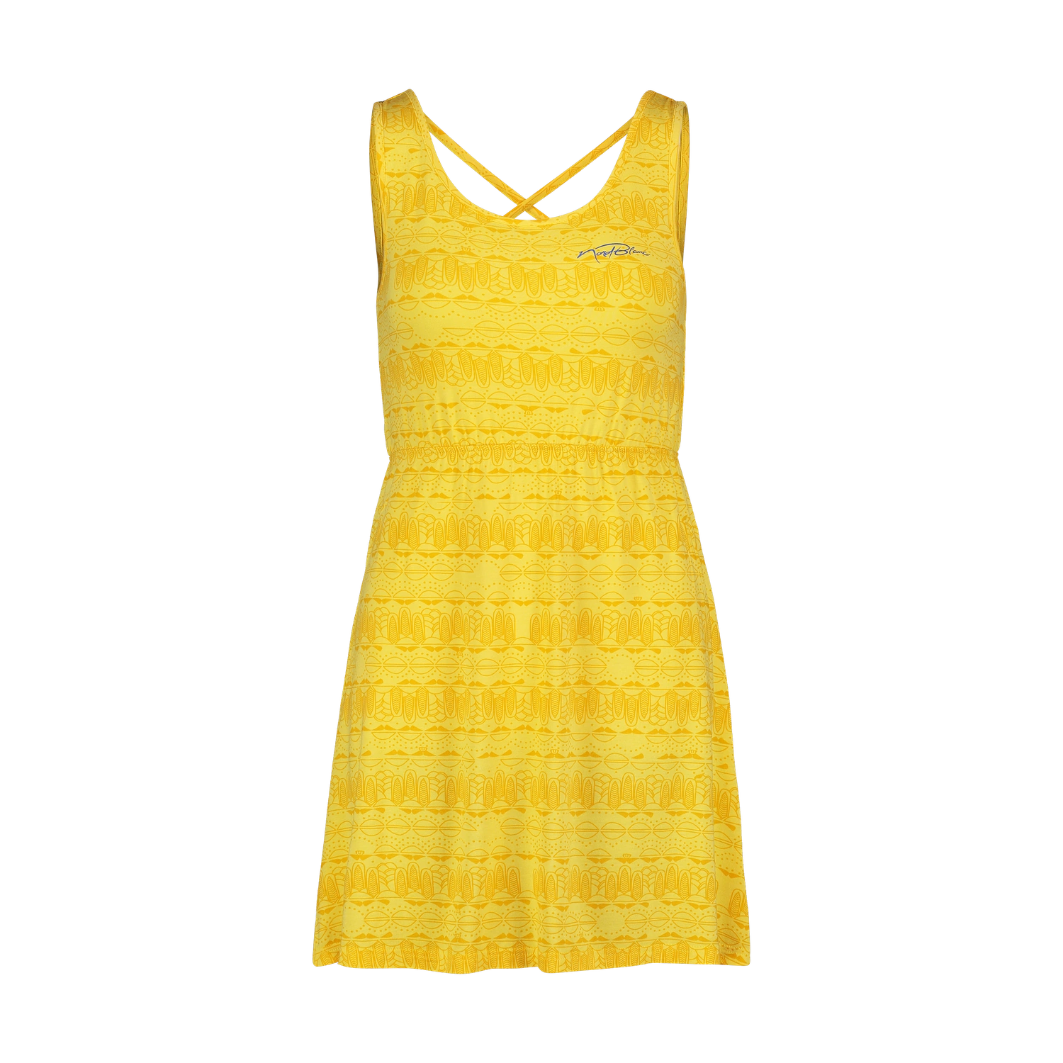 Sommerkleid Damen - ISLAND gelb-1