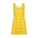 Sommerkleid Damen - ISLAND gelb