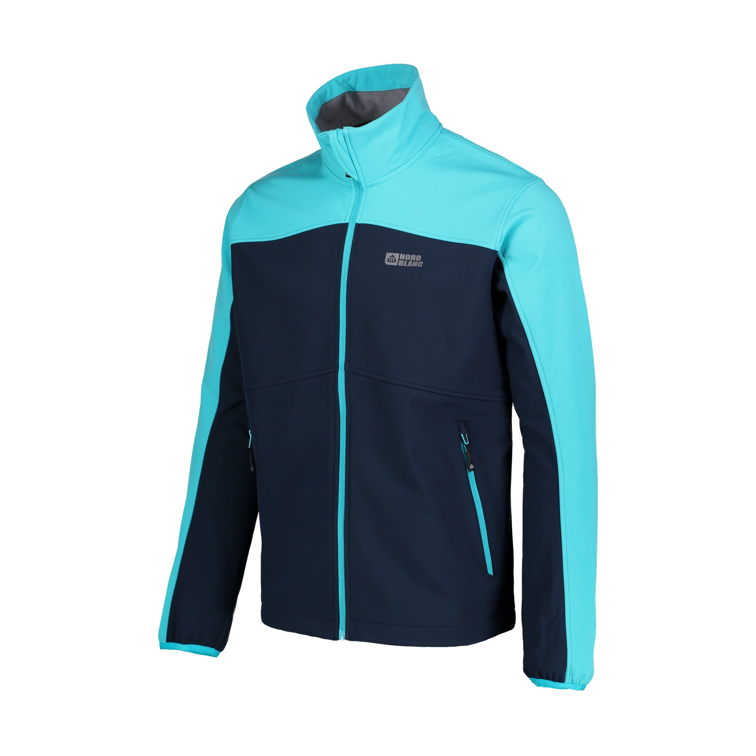 Jachetă softshell cu fleece pentru bărbați - BEFIT albastră-2