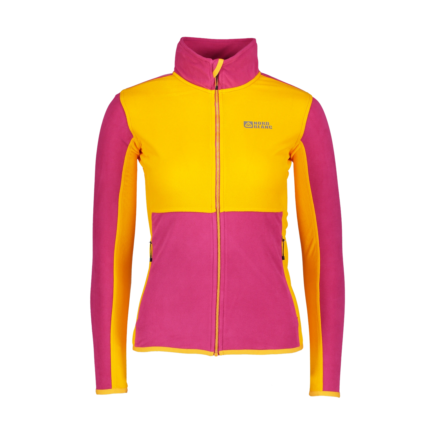 Light fleece jacket women's - VIVID orange-1
