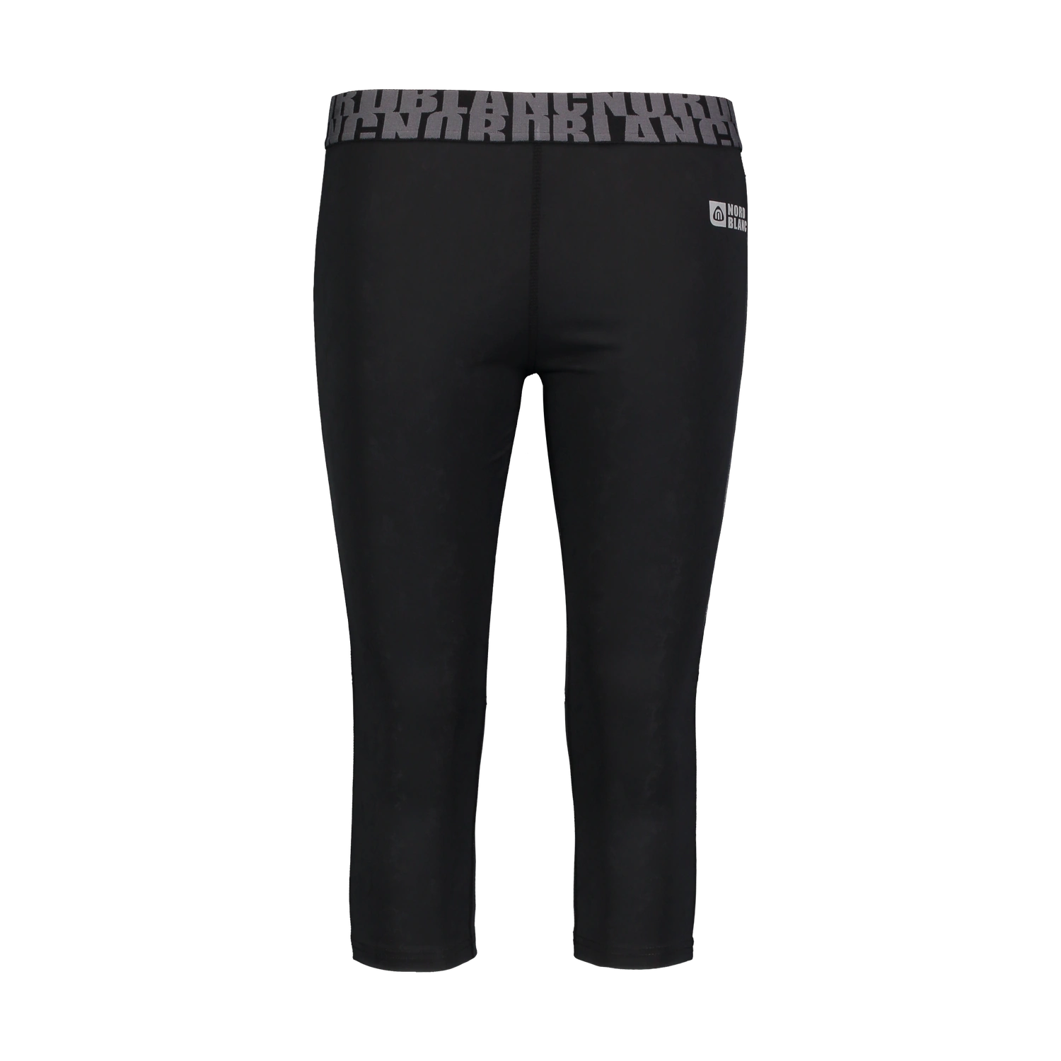 3/4 sports leggings women's - STAMP black-1