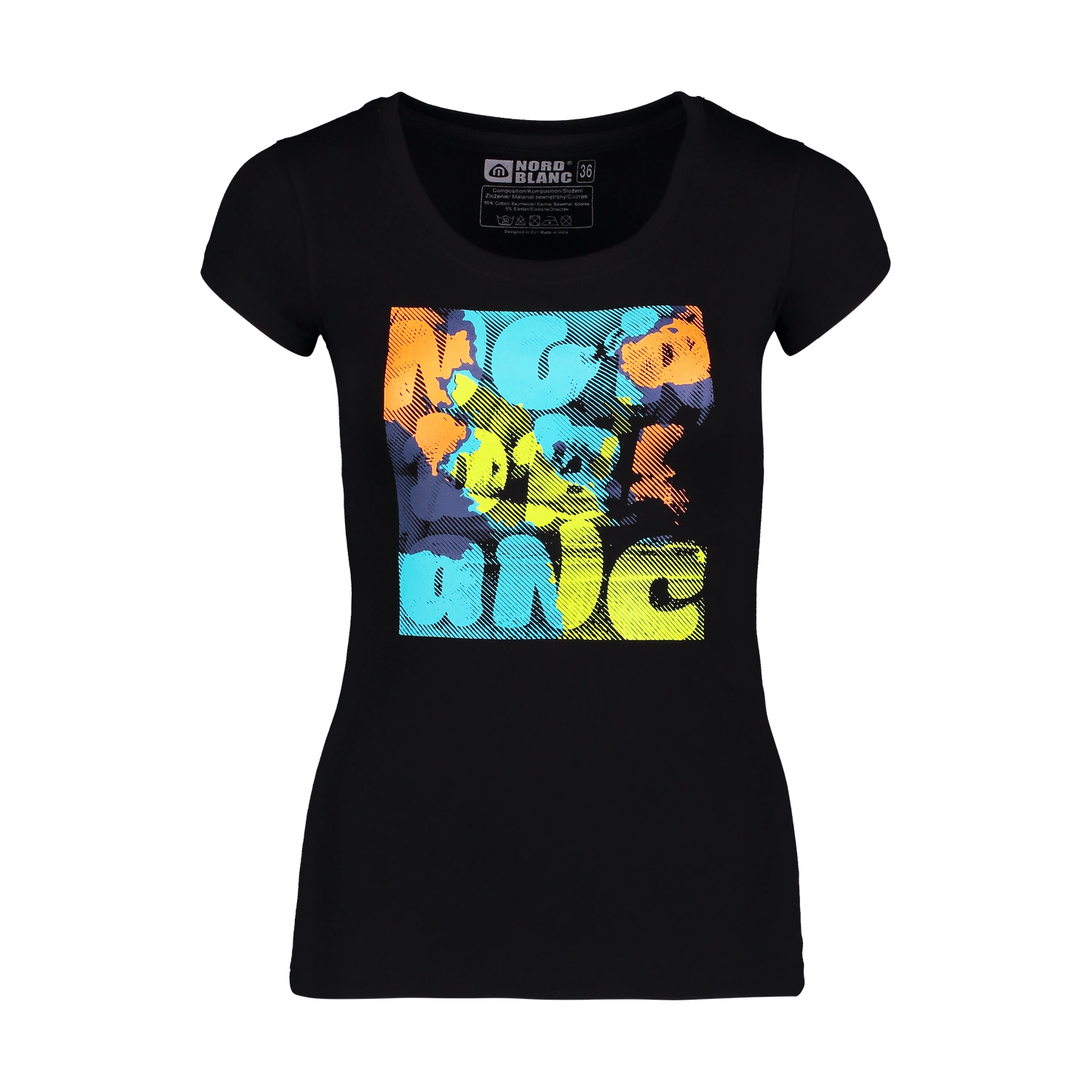 Elastic t-shirt women's - SAP black-1