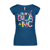 Tricou elastic pentru femei - BEATIFIC albastru