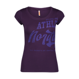 Cotton t-shirt women's - NOSTALGIC violet
