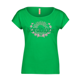 Cotton t-shirt women's - LAUREL green