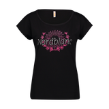 Cotton t-shirt women's - LAUREL black