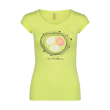 Elastisches T-Shirt Damen - NEST grün