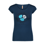 Elastisches T-Shirt Damen - NEST blau