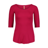 Elastic t-shirt women's - CALYX red