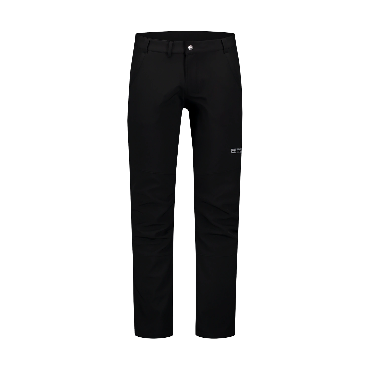Softshell pants with fleece men's - BRIDGE black-1