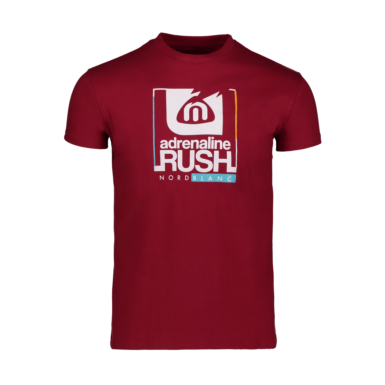Cotton t-shirt men's - ADRENALINE wine red
