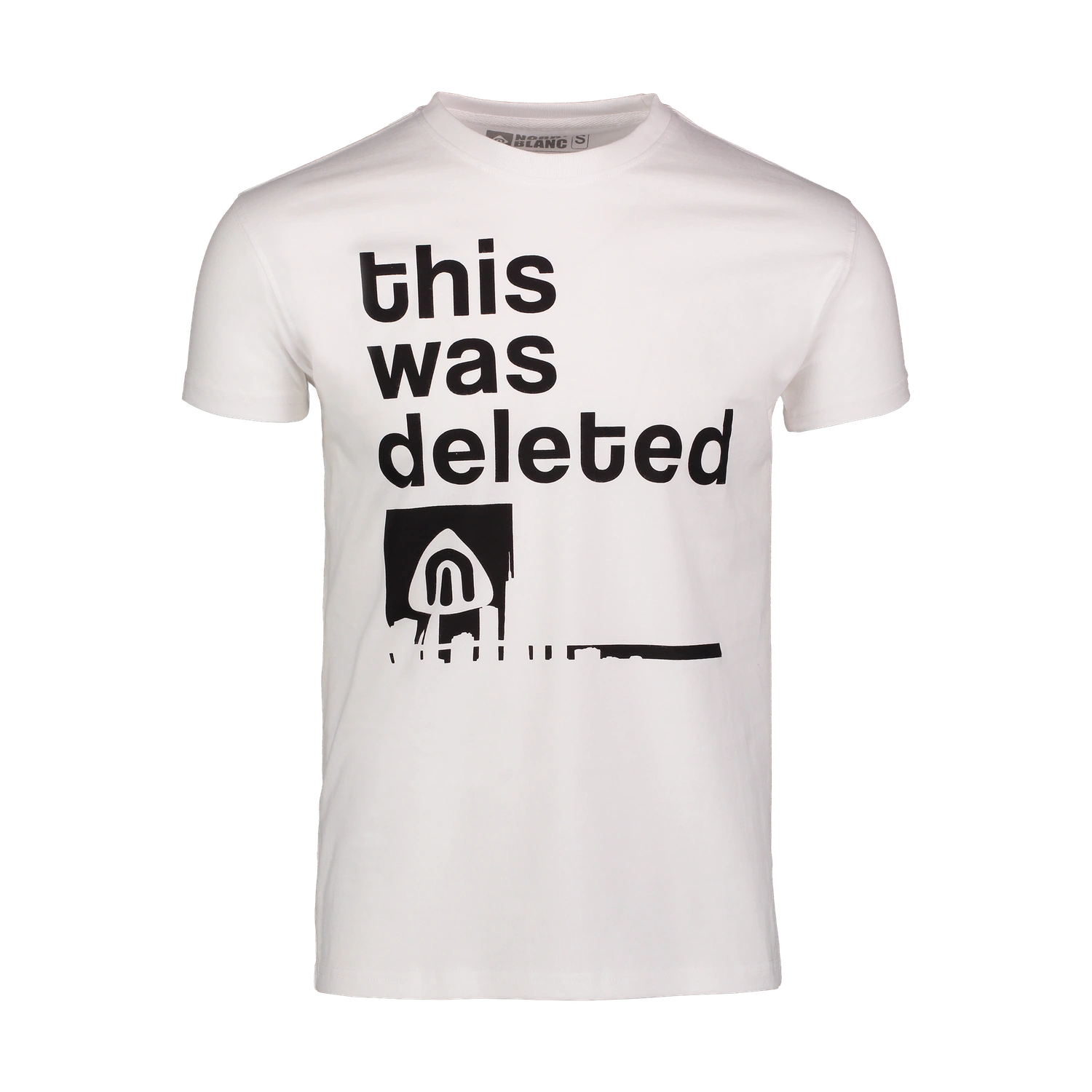 Cotton t-shirt men's - DELETE white