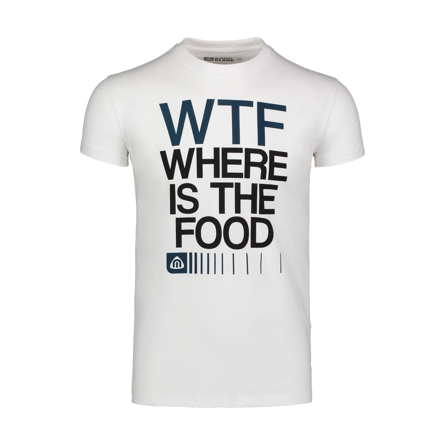 Cotton t-shirt men's - FOOD white