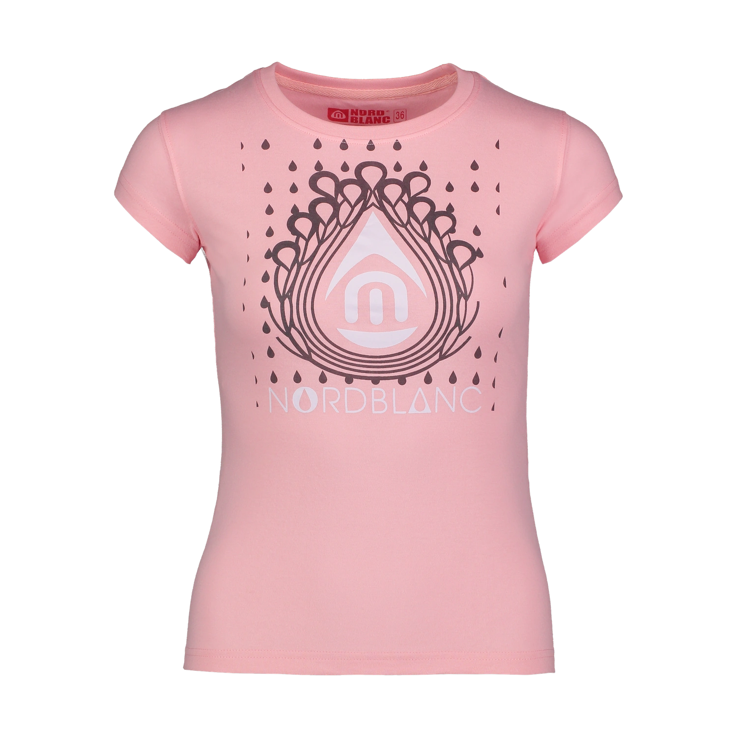 Cotton t-shirt women's - DROP pink-1