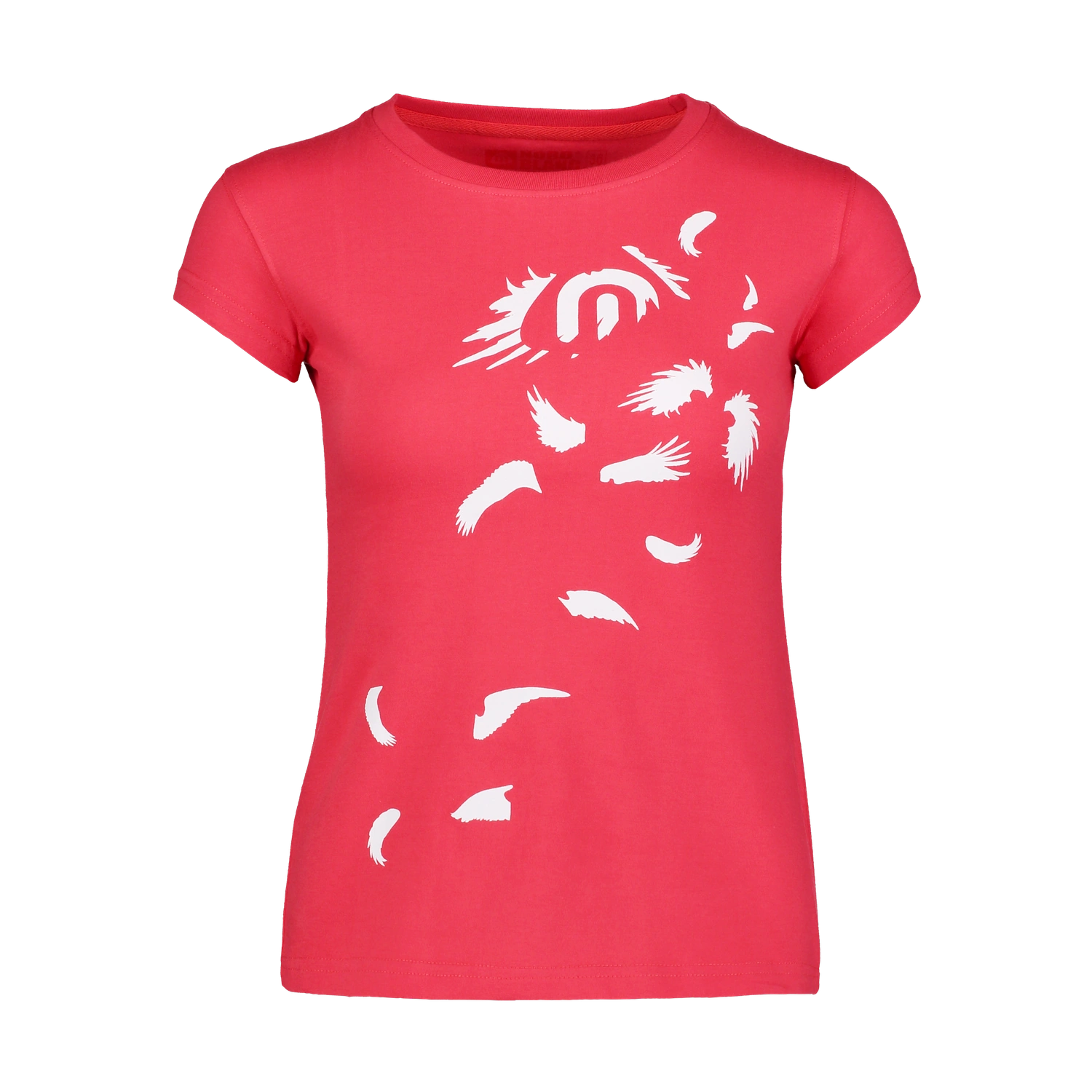 Cotton t-shirt women's - PLUME red-1