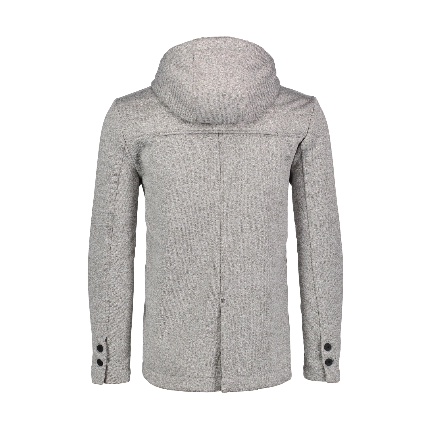 Herren-Parka im Stil eines Strick-Sweaters - STAID grau-2
