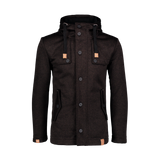 Sweater softshell parka men's - STAID brown