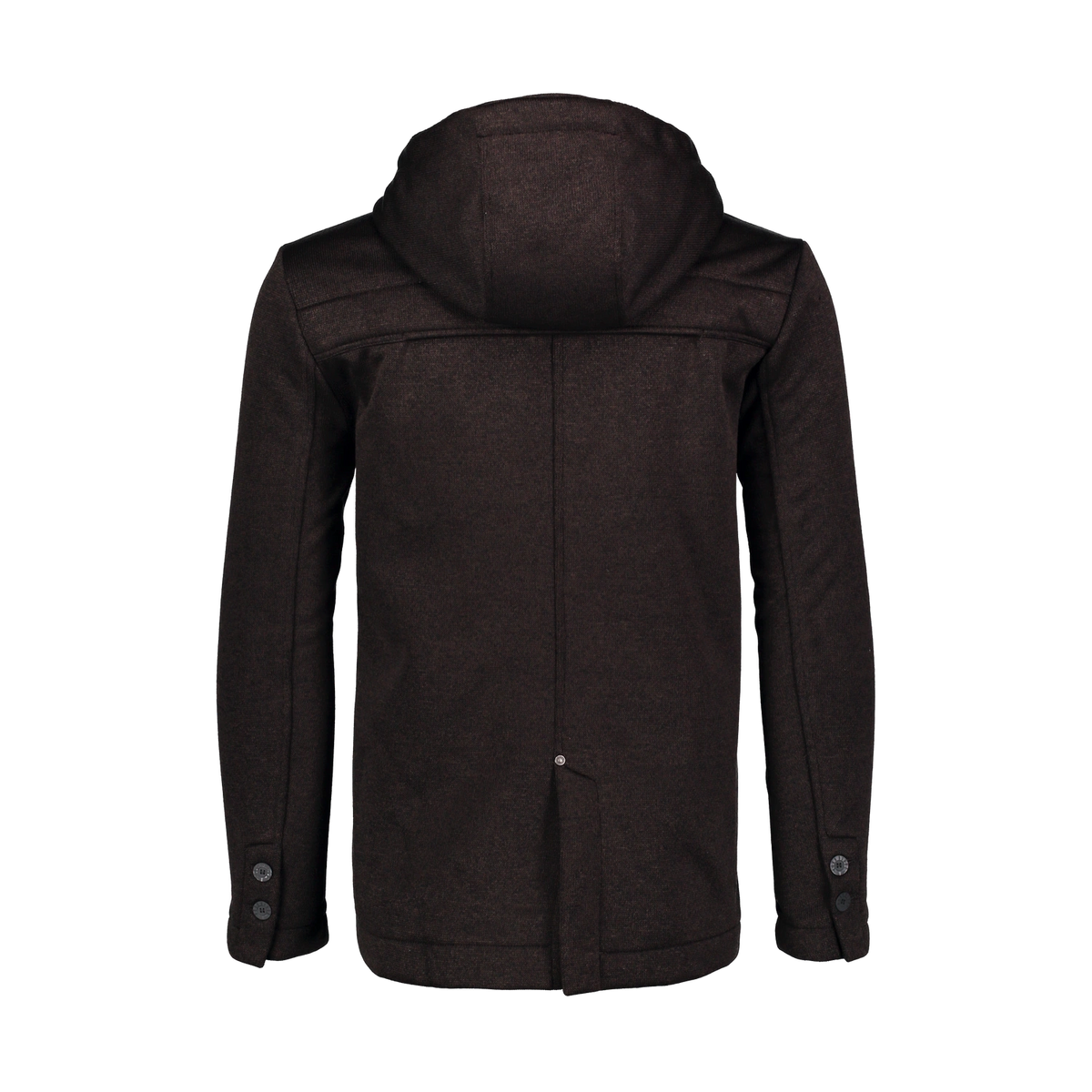 Herren-Parka im Stil eines Strick-Sweaters - STAID braun-2