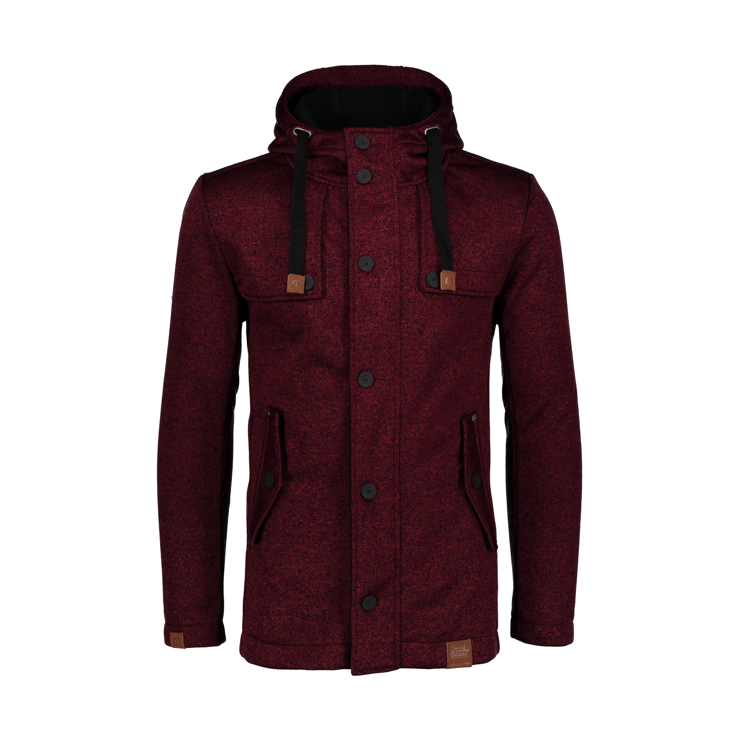 Pulóveres softshell kabát férfi - STAID borszínű