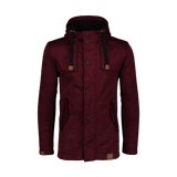 Sweater softshell parka men's - STAID wine red