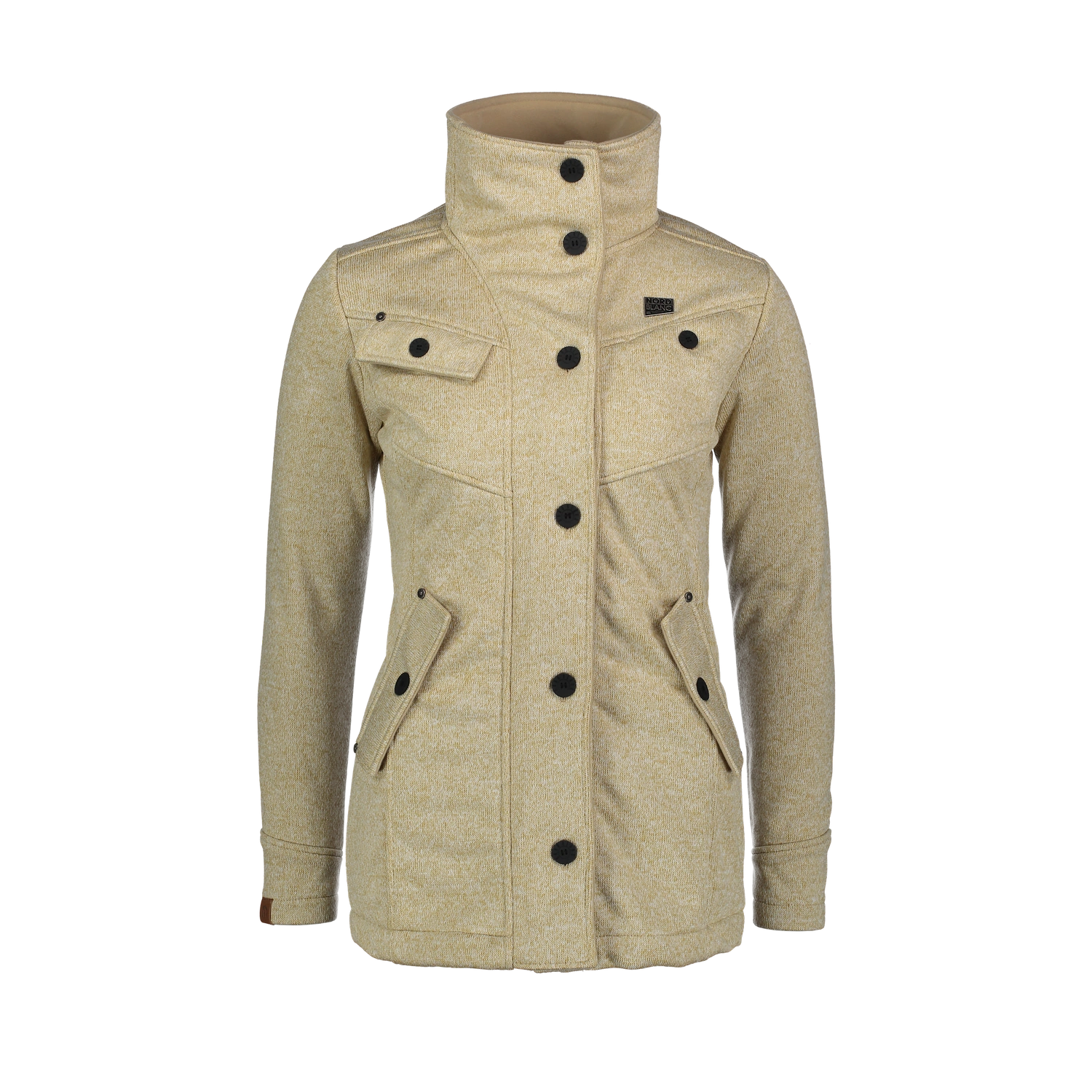 Pulóveres softshell kabát női - DUE bézs