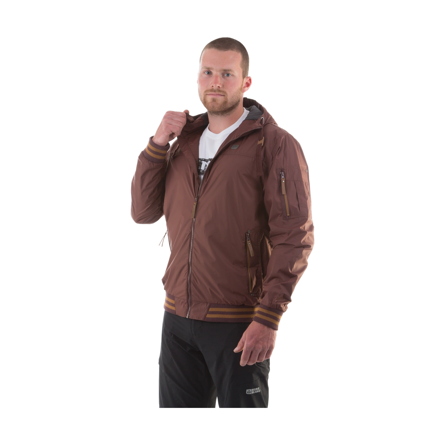 Waterproof outdoor jacket men's - OPULENT brown-4
