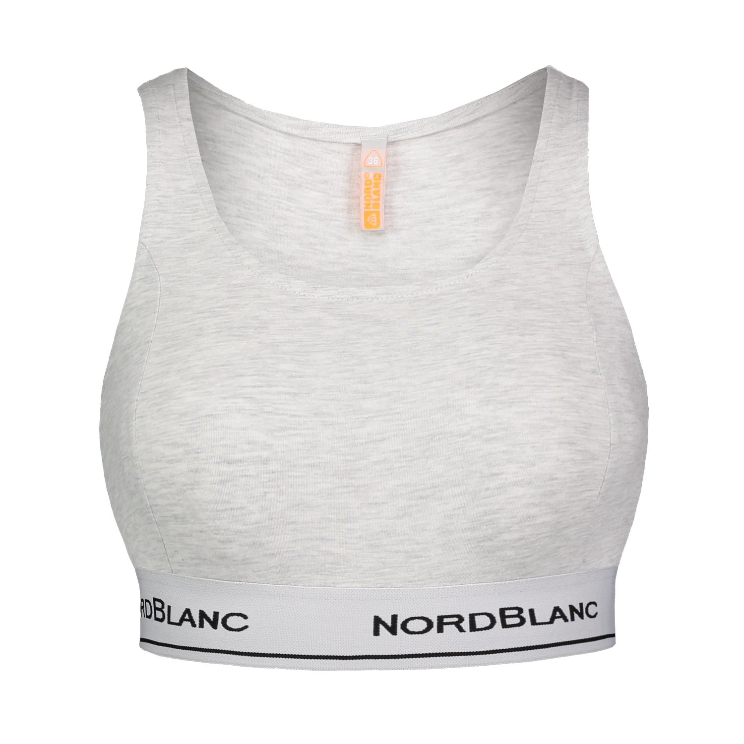 Elastisches Crop Top Damen - TAUT grau-1