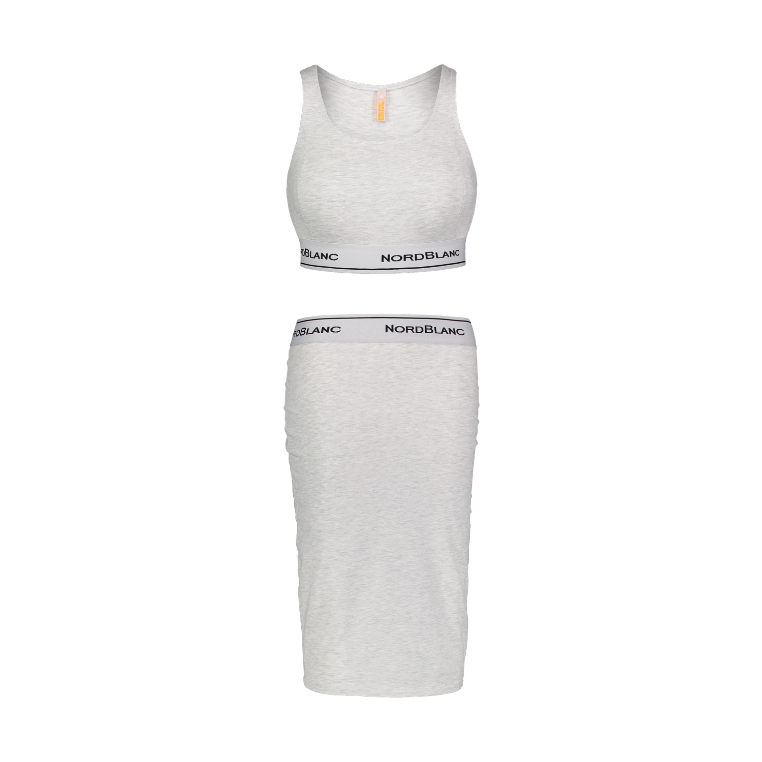 Elastisches Crop Top Damen - TAUT grau-3
