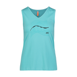 Baumwolle Tank-top Damen - STAVE blau