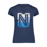 Cotton t-shirt women's - COATING blue