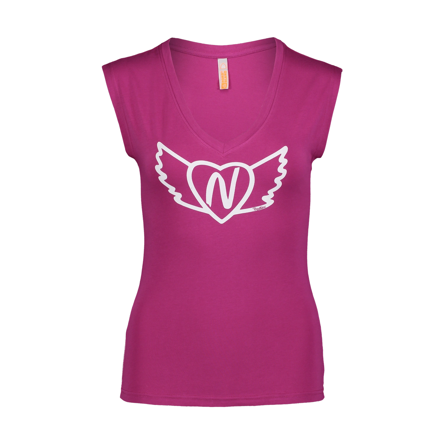 Elastisches T-Shirt Damen - WINGED lila-1