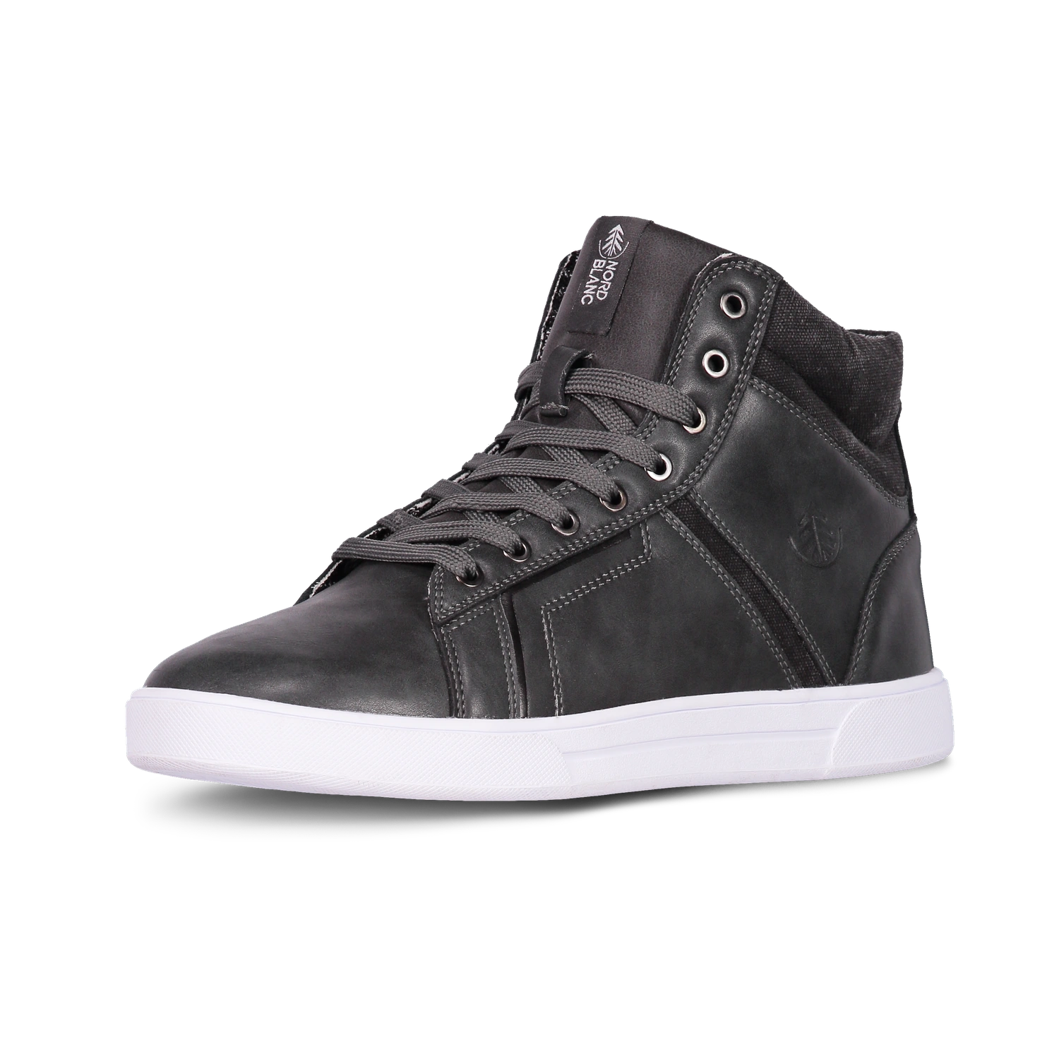Pantofi din piele - GAZE gri-2