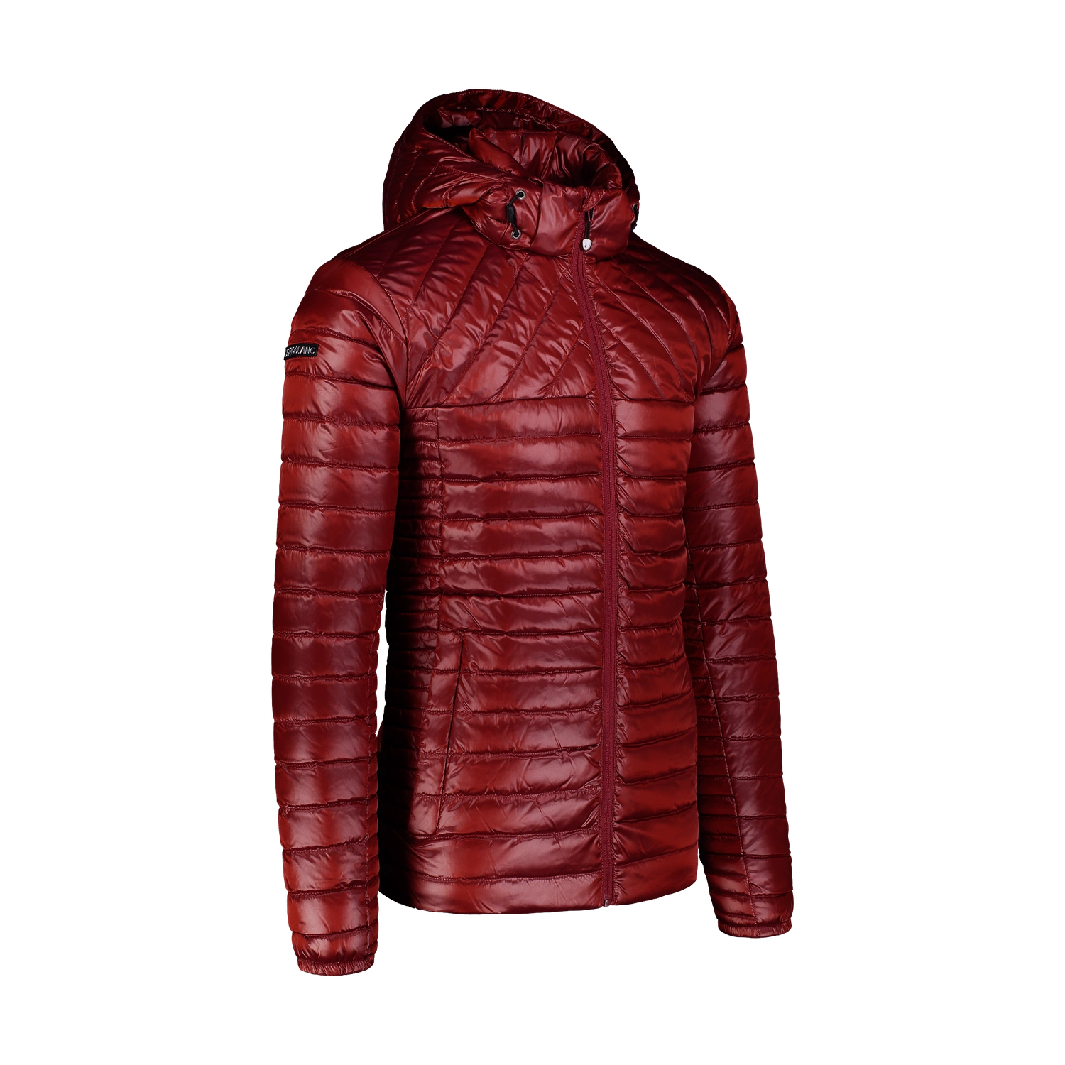 Down jacket men's - PATH wine red-3