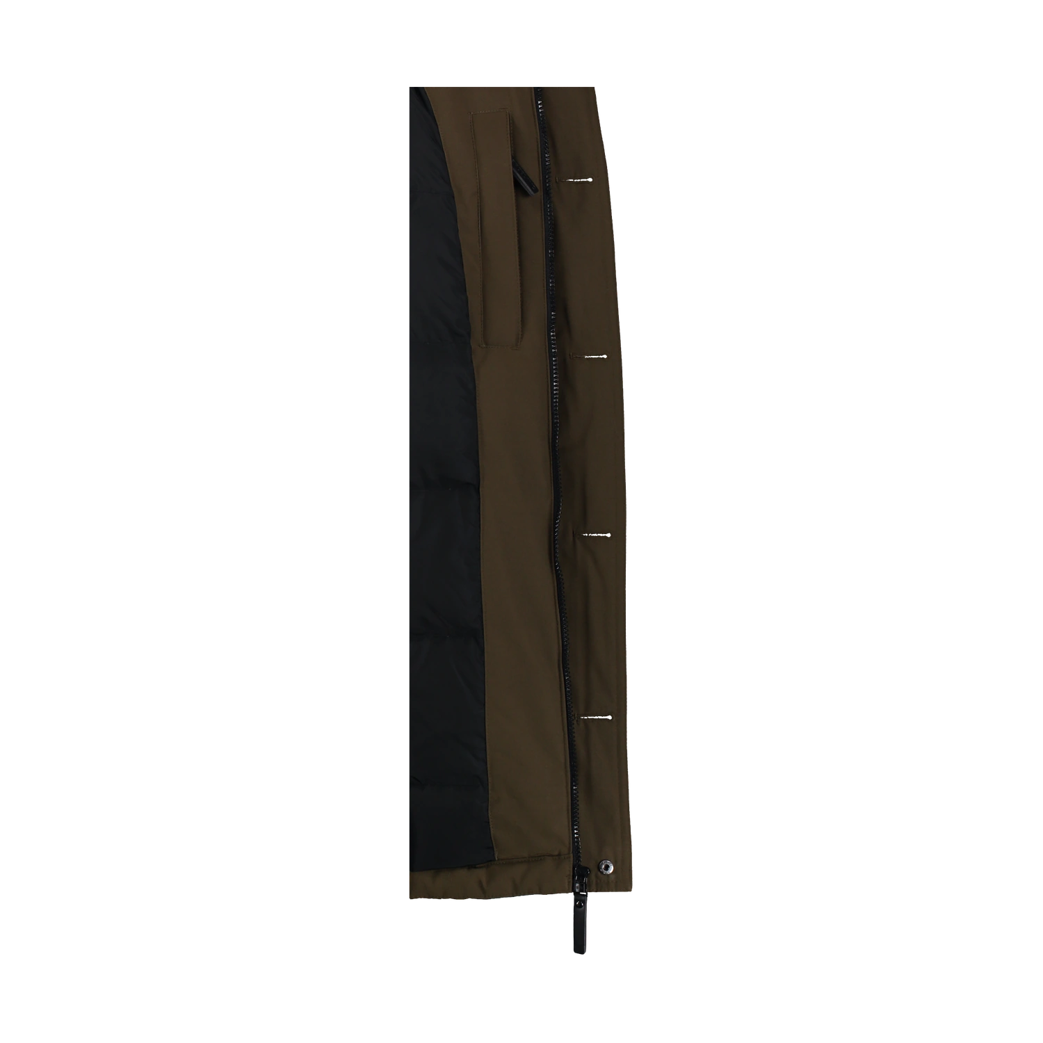 Péřový kabát pánský - STUD khaki-6