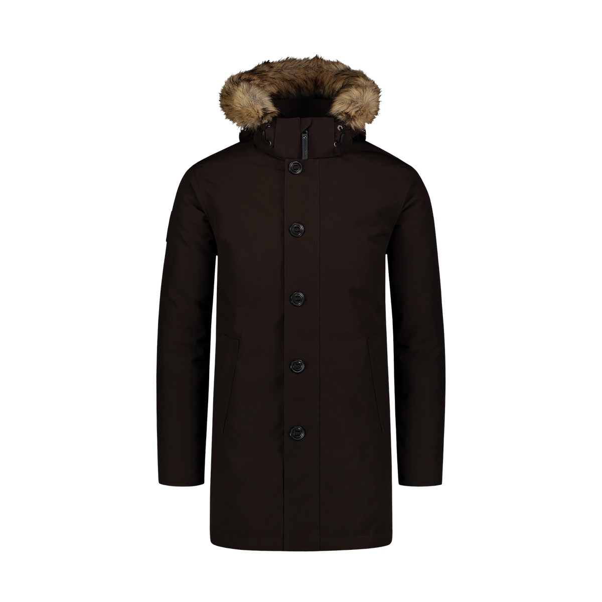 Down parka men's - RELY brown
