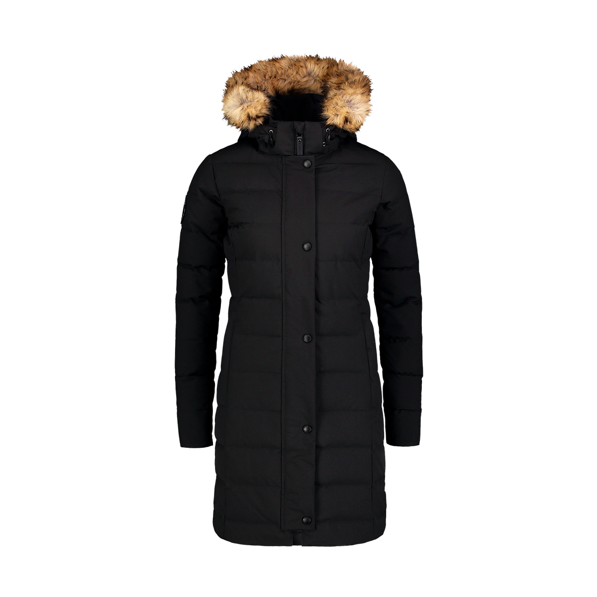 Down parka women's - CHILLY black