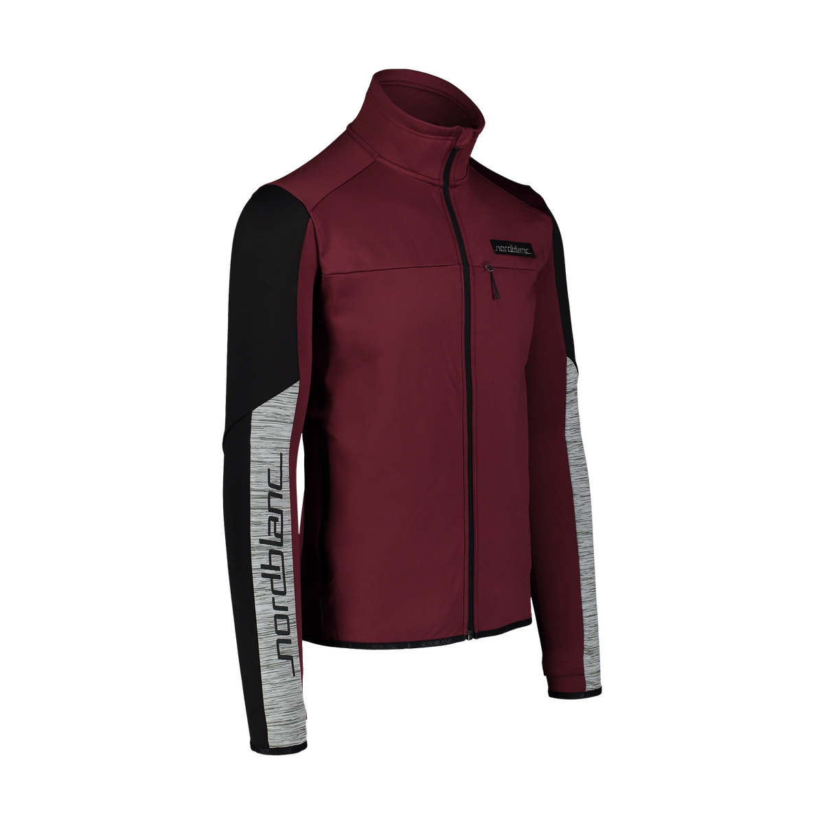 Powerfleece melegítőfelső férfi - SCOPE borszínű-3