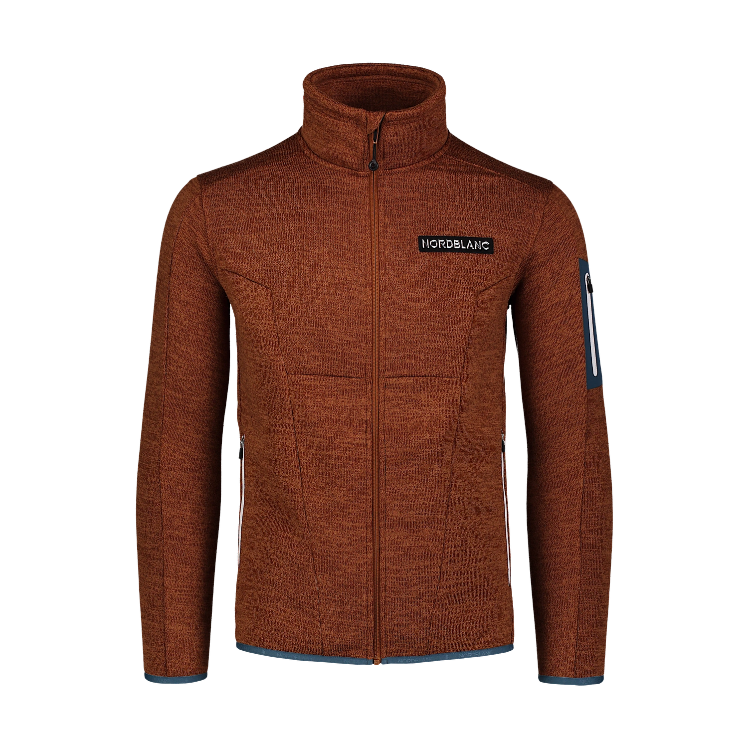 Sweater fleece men's - HEFTY brown