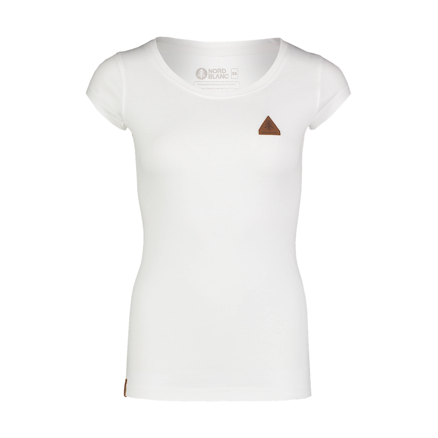 Cotton t-shirt women's - LOWLY white-1