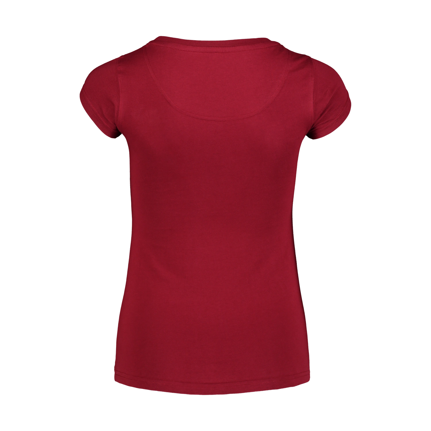 Cotton t-shirt women's - DYE wine red-2