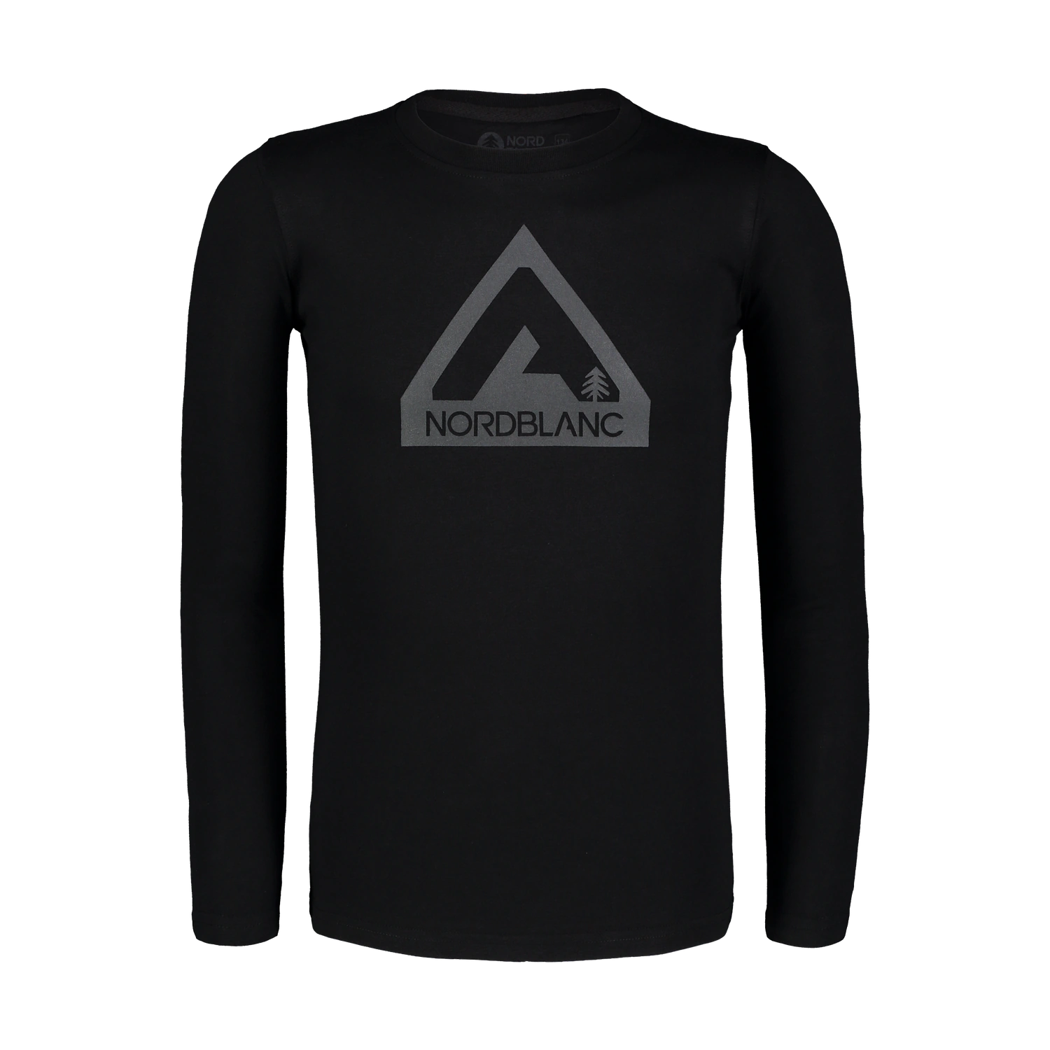 Baumwolle Langarm T-Shirt Kinder - PILE schwarz