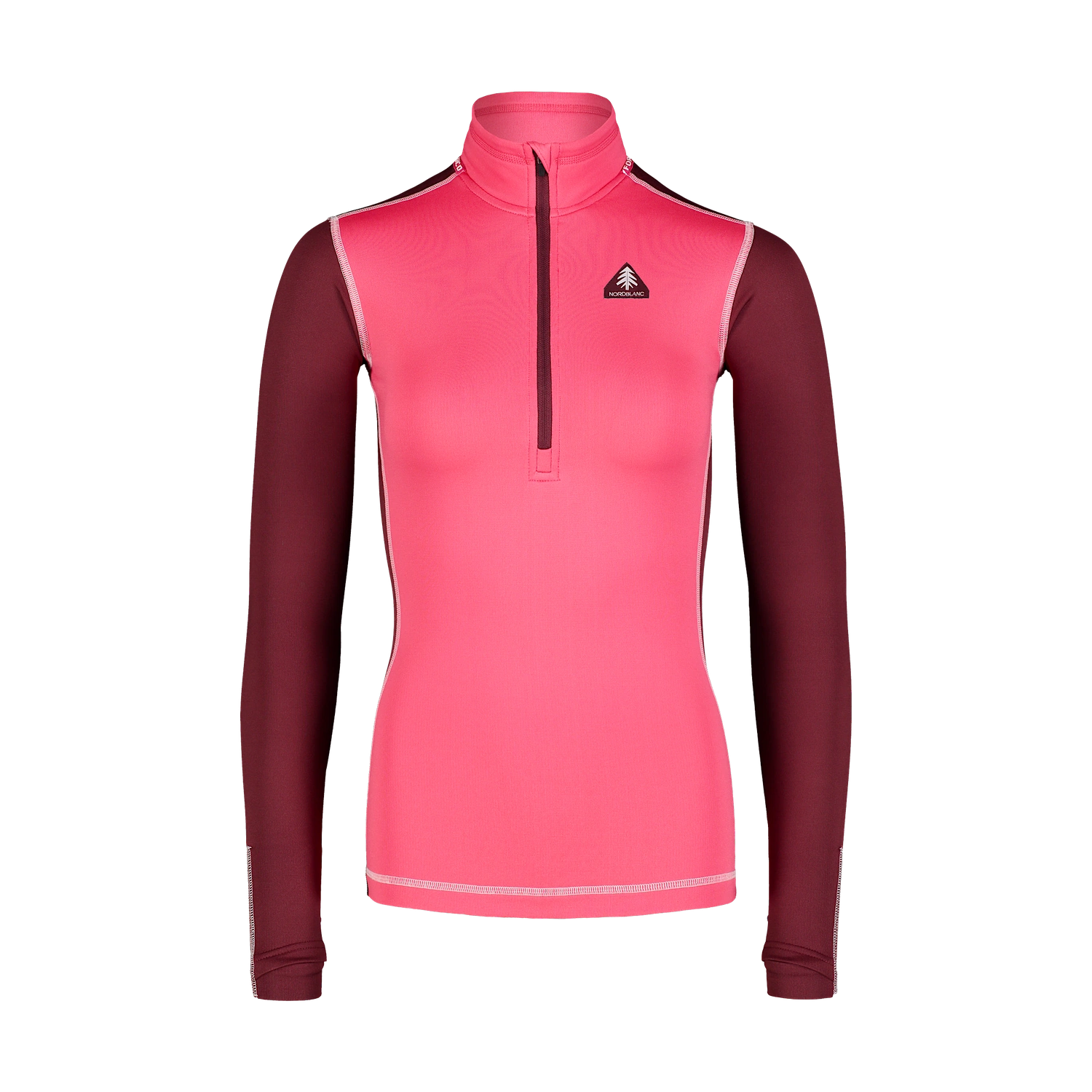 Winter baselayer top women's - VEIL pink