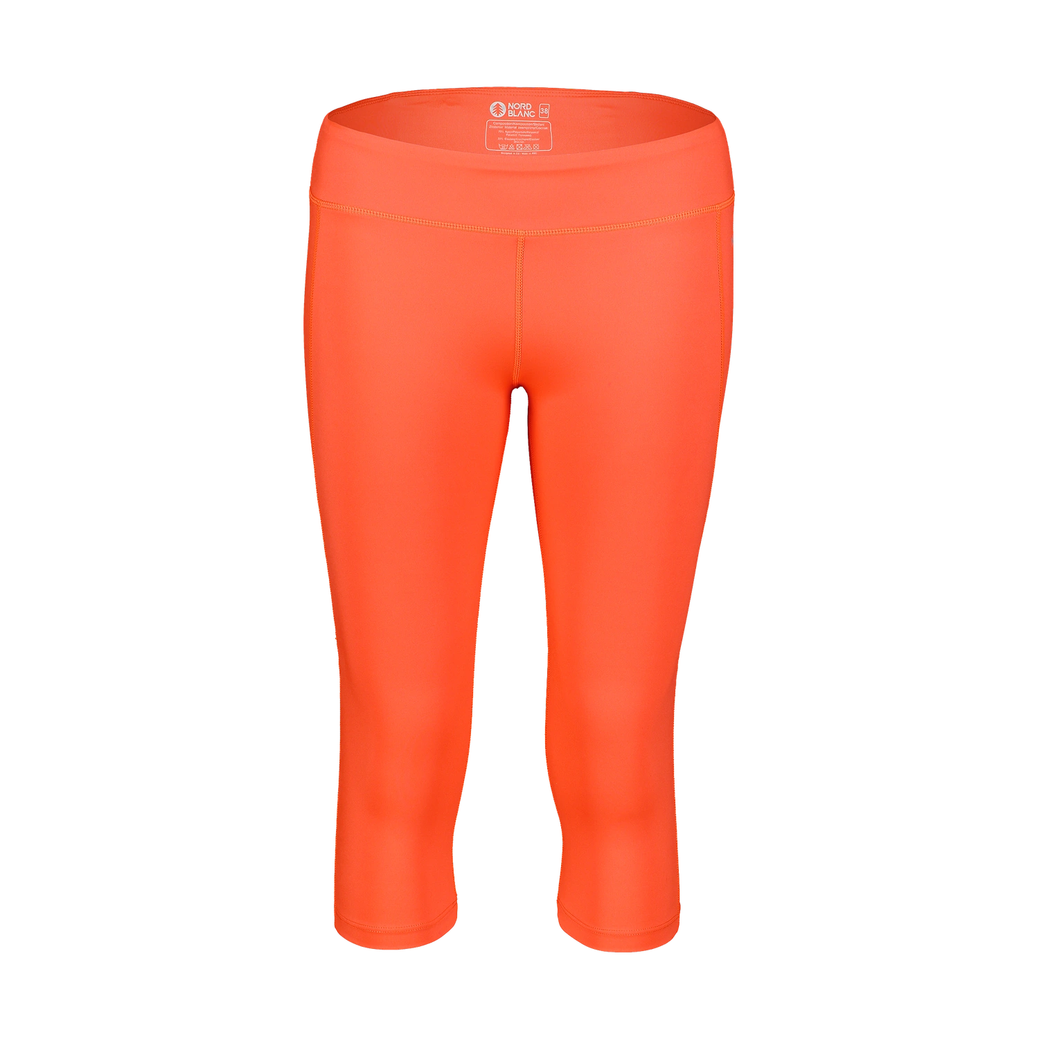3/4 sports leggings women's - DROPS orange-1