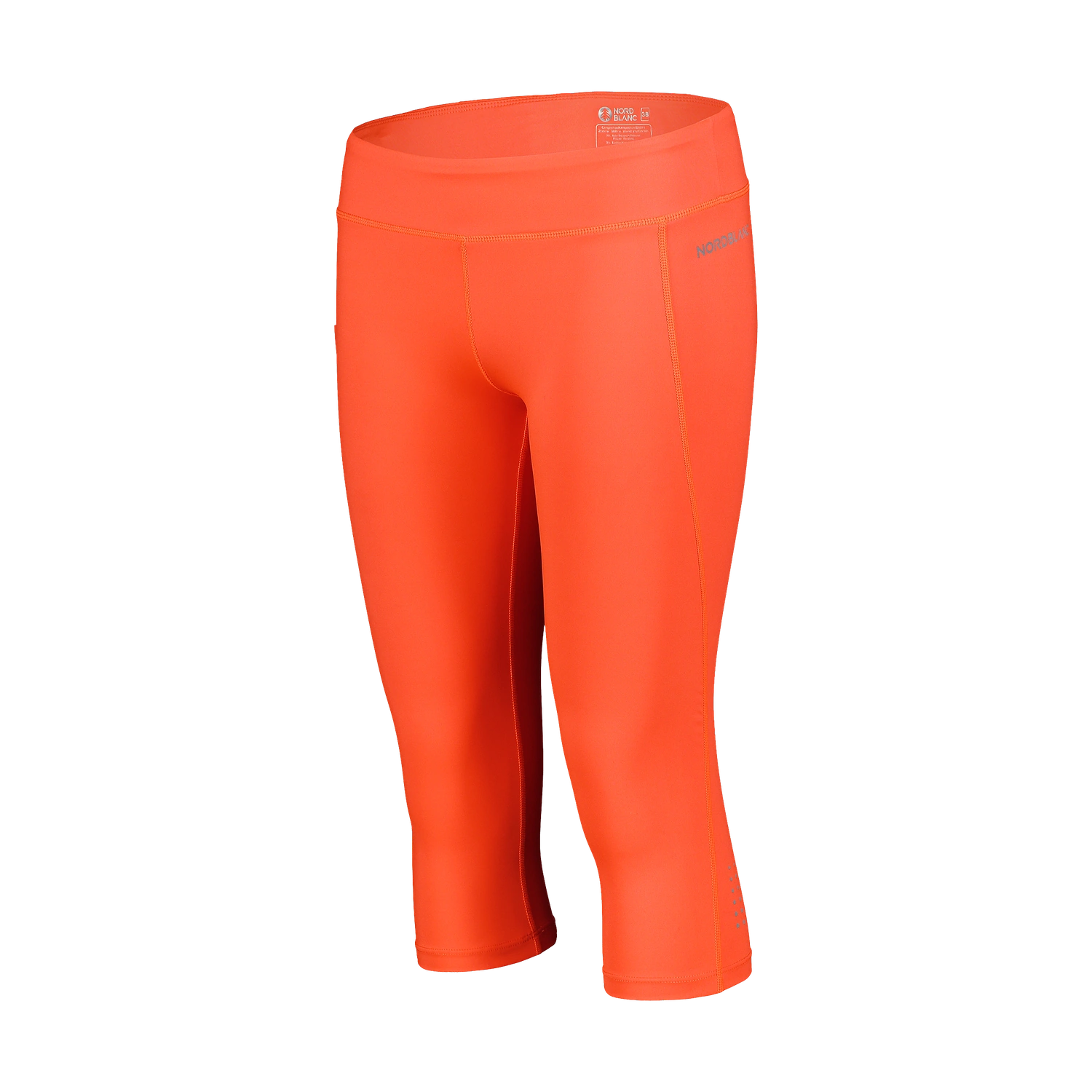 3/4 sports leggings women's - DROPS orange-2